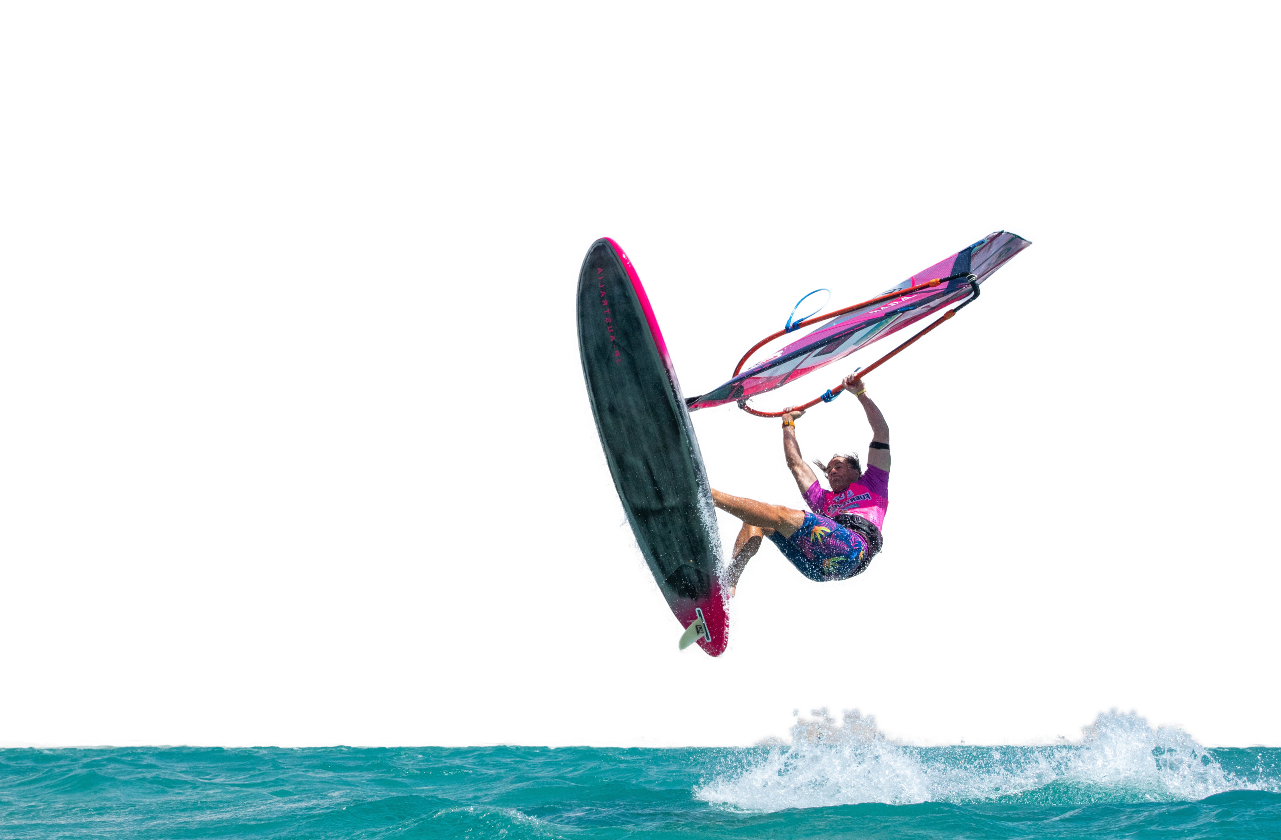 Windsurf Freesytle Fin used by Freestyle world champion yentel caers.